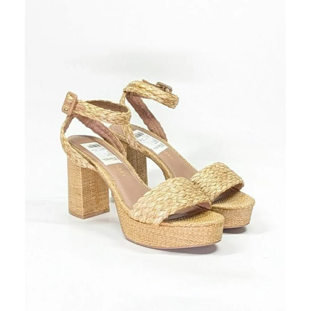 Chinese Laundry Truett Women's Ankle Wrap Platform Sandal Size 10 (MSRP $90)